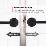 Kwikset Matte Black Passage Lever Right or Left Handed