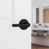 Kwikset Matte Black Privacy Lever Right or Left Handed