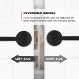 Kwikset Matte Black Privacy Lever Right or Left Handed