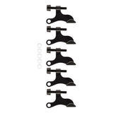 National Hardware 0.65 in. W X 2.53 in. L Zinc Matte Black Hinge Pin Door Stop Mounts to door 0.66 i