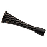 National Hardware 3.12 in. L Steel Matte Black Spring Door Stop Mounts to wall 0.93 in.