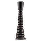 National Hardware 3.12 in. L Steel Matte Black Spring Door Stop Mounts to wall 0.93 in.