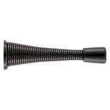 National Hardware 3.12 in. L Steel Matte Black Spring Door Stop Mounts to wall 0.93 in.