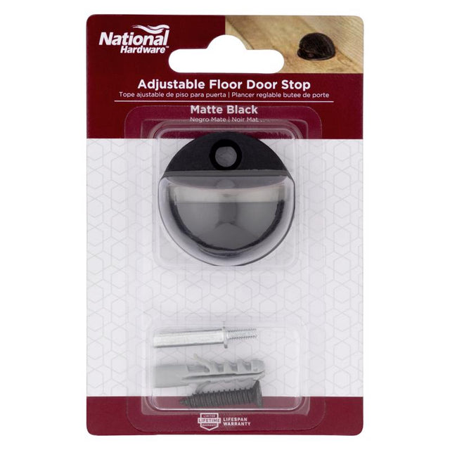 FLOOR DOOR STOP MT BLK