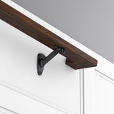 National Hardware Black Zinc Die Cast w/Steel Strap Handrail Bracket