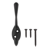 National Hardware Medium Matte Black Metal 3.30 in. L Heavy Duty Garment Hook 35 lb 1 pk