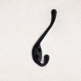 National Hardware Medium Matte Black Metal 3.30 in. L Heavy Duty Garment Hook 35 lb 1 pk