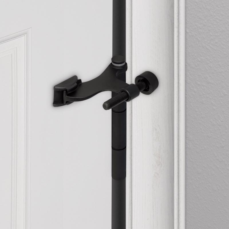 National Hardware 0.65 in. W X 2.53 in. L Zinc Matte Black Hinge Pin Door Stop Mounts to door 0.88 i