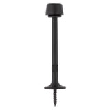 National Hardware Zinc Matte Black Rigid Door Stop Mounts to wall .827 in.