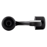 National Hardware Zinc Matte Black Hinge Pin Door Stop Mounts to door 0.63 in.