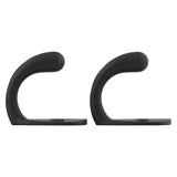National Hardware Medium Matte Black Metal 3.94 in. L Rope/Tarp Hook 35 lb 2 pk