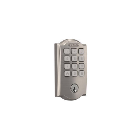 Schlage Arrive Satin Nickel Steel Wi-Fi Deadbolt with Camelot Trim