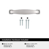 Amerock Franklin Traditional Cabinet Pull 3 in. Polished Chrome Silver 1 pk