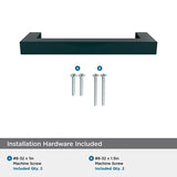 Amerock Monument Contemporary  Cabinet Pull 3-3/4 in. Matte Black Black 1 pk