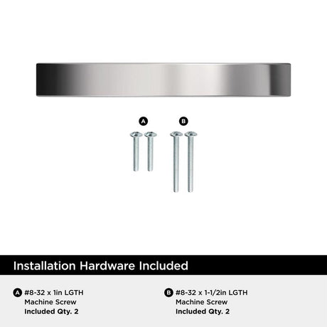 Amerock Parabolic Contemporary Cabinet Pull 3-3/4 in. Polished Chrome Silver 1 pk