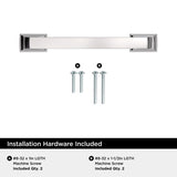 Amerock Incisive Transitional Cabinet Pull 3-3/4 in. Polished Chrome Silver 1 pk