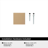 Amerock Pedestal Transitional Square Cabinet Knob 1 in. Champagne Bronze 1 pk