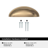 Amerock Ravino Transitional Cabinet Pull Cup 3 in. Champagne Bronze Gold 1 pk