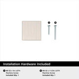 Amerock Chamfered Edge Contemporary  Square Cabinet Knob 1 in. Satin Nickel 1 pk