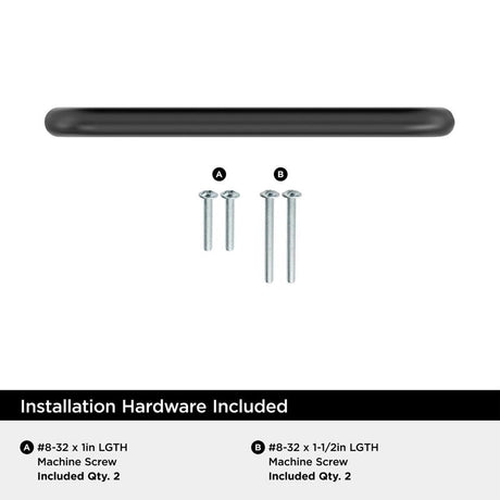 Amerock Wire Pulls Contemporary Cabinet Pull 4 in. Matte Black Black 1 pk