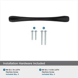 Amerock Valie Contemporary Cabinet Pull 3-3/4 in. Matte Black Black 1 pk