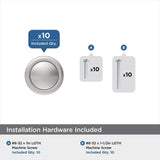 Amerock Loop Transitional Round Cabinet Knob 1.18 in. D 1.18 in. Polished Chrome 1 pk