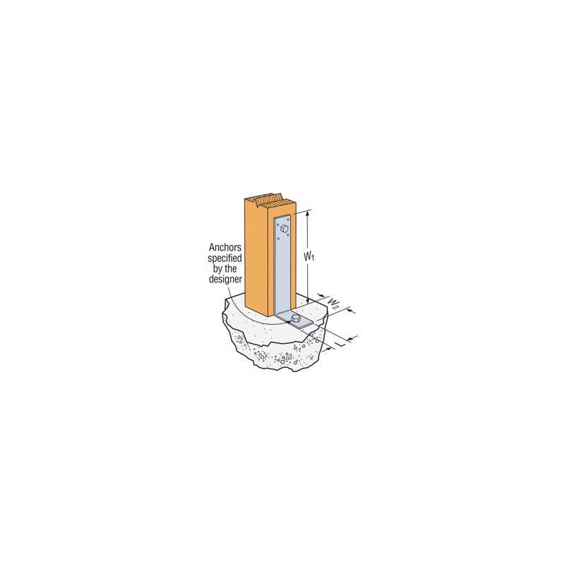 Simpson Strong-Tie ZMax 11 in. H X 2 in. W 12 Ga. Galvanized Steel Framing Angle