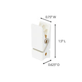 3M Command Medium Plastic Spring Clip 1.5 in. L 8 pk