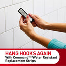 3M Command Large Foam Strips 3.65 in. L 8 pk