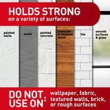 3M Command Large Foam Strips 3.65 in. L 8 pk