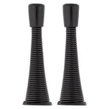 National Hardware 3.12 in. L Steel Matte Black Spring Door Stop Mounts to wall 0.87 in.