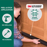 M-D Building Products Black Aluminum/Vinyl Sweep For Doors 36 in. L X 2 in.