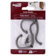COAT/HT HK BLK 6.69" 2PK