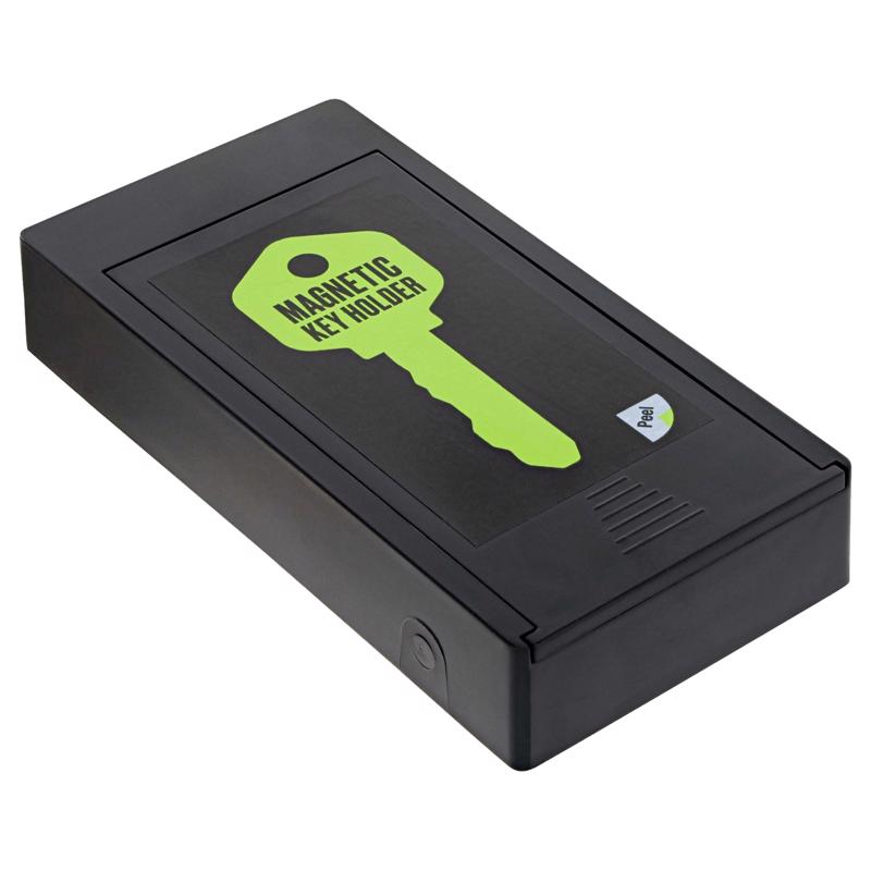 KeyStart ABS Plastic/Magnet/Stainless Steel Black Magnetic Key Holder