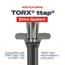 FastenMaster Headlok 2-7/8 in. L Torx Ttap T30 Coarse Structural Wood Screws 1 pk