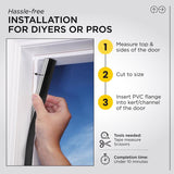 M-D BUILDING PRODUCTS Black Foam/Vinyl Weatherstrip For Doors 81 in. L X 0.5 in.