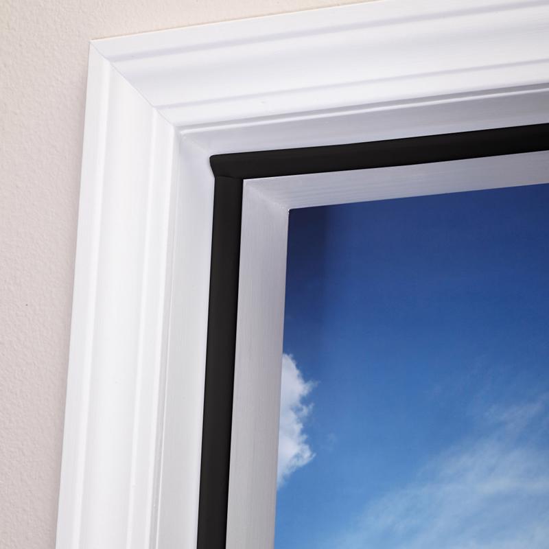 M-D BUILDING PRODUCTS Black Foam/Vinyl Weatherstrip For Doors 81 in. L X 0.5 in.