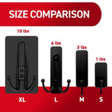 3M Matte Plastic Triple Hook 1 pk