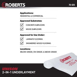 Roberts 49 in. H X 48 in. W X 300 in. L Polyethylene Underlayment 1 pk