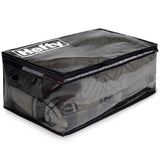 Hefty Black/Clear Flexible Tote w/Handle 26 in. H X 12 in. W X 16 in. D Stackable