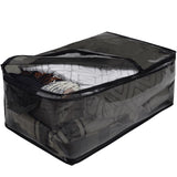 Hefty Black/Clear Flexible Tote w/Handle 26 in. H X 12 in. W X 16 in. D Stackable