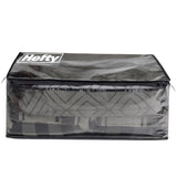 Hefty Black/Clear Flexible Tote w/Handle 26 in. H X 12 in. W X 16 in. D Stackable