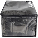 Hefty Black/Clear Flexible Tote w/Handle 26 in. H X 12 in. W X 16 in. D Stackable
