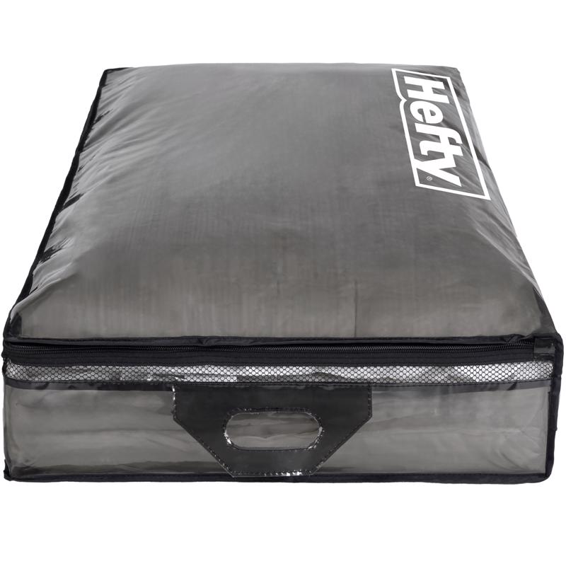 Hefty Underbed Black/Clear Storage Bag 6 in. H X 39 in. W X 20 in. D