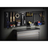 Knape & Vogt HEAVYWEIGHT 48 in. W X 16 in. H X 0.65 in. D Pegboard Steel Black