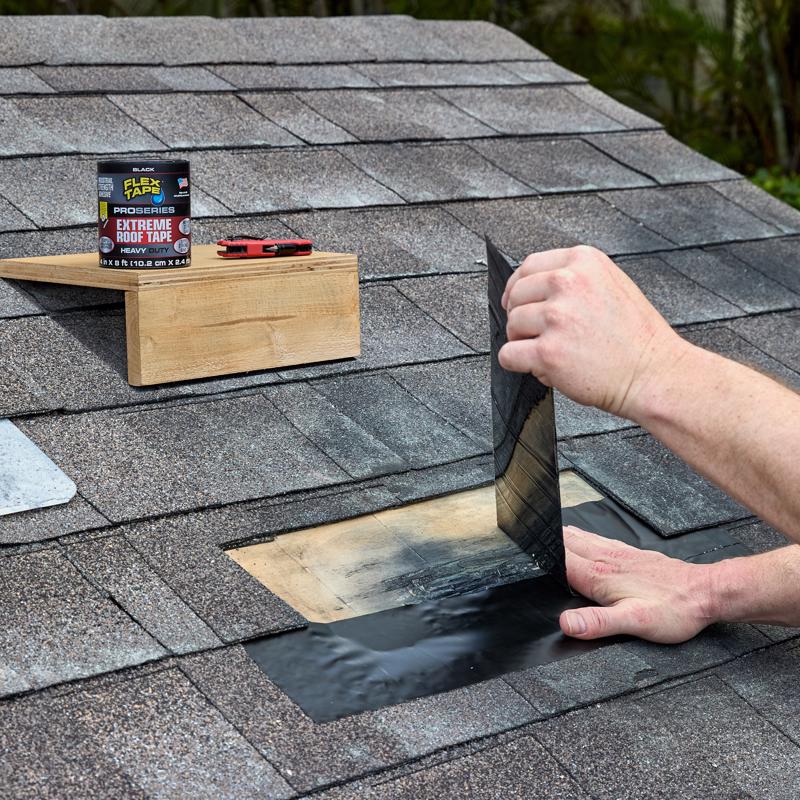 Flex Seal Family of Products Flex Tape Pro Series 4 in. W X 8 ft. L Black Waterproof Repair Tape 1 p