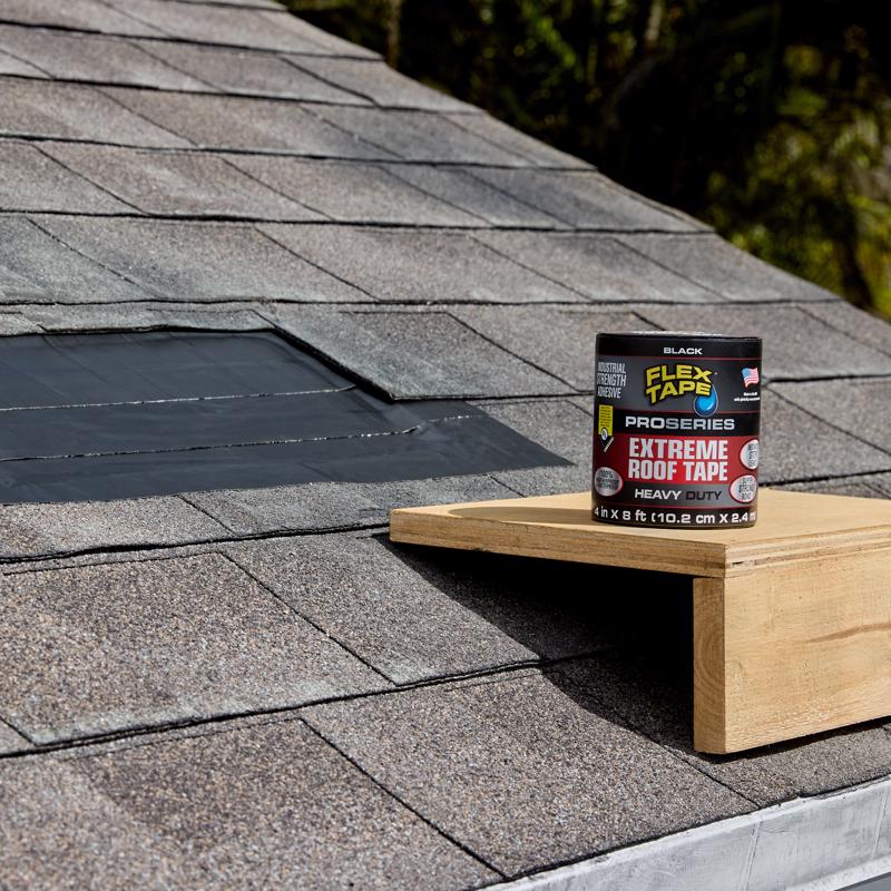 Flex Seal Family of Products Flex Tape Pro Series 4 in. W X 8 ft. L Black Waterproof Repair Tape 1 p