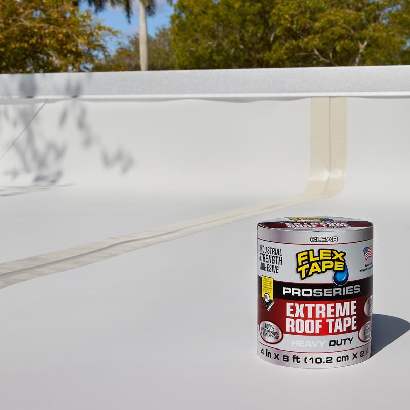 Flex Seal Family of Products Flex Tape Pro Series 4 in. W X 8 ft. L Clear Waterproof Repair Tape 1 p