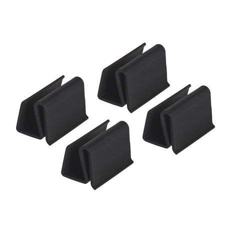 M-D Building Products Black  Vinyl Retainer Clip For 7/16 4 pk