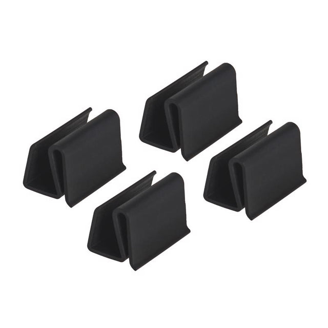 M-D Building Products Black  Vinyl Retainer Clip For 7/16 4 pk